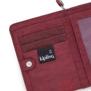 KIPLING Medium Wallet Female Lounge Wine Money Love I3738-5FW