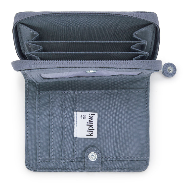 KIPLING Medium Wallet Female Blue Stone Money Love I3738-6FB