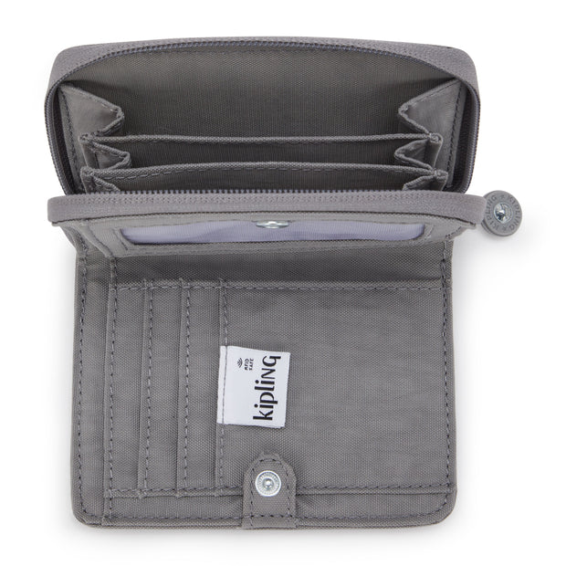 KIPLING Medium Wallet Female Inviting Grey Money Love I3738-8DH