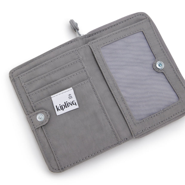 KIPLING Medium Wallet Female Inviting Grey Money Love I3738-8DH