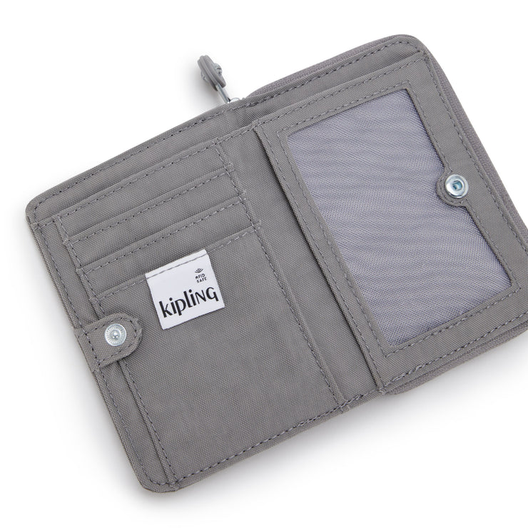 KIPLING Medium Wallet Female Inviting Grey Money Love I3738-8DH