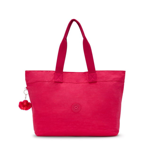 KIPLING-Colissa-Large Tote with Laptop Compartment-Confetti Pink-I3885-T73