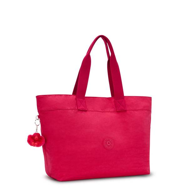 KIPLING-Colissa-Large Tote with Laptop Compartment-Confetti Pink-I3885-T73