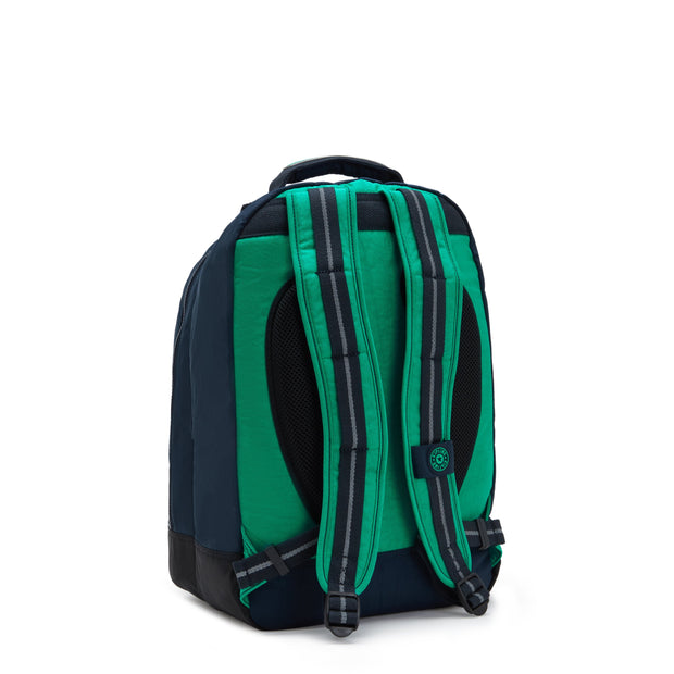 KIPLING-Class Room-Large backpack (with laptop protection)-Blue Green Bl-I4053-CD7