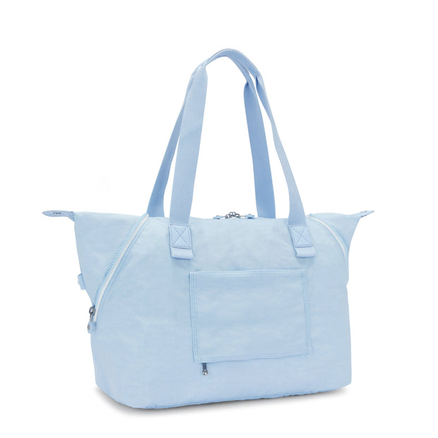 KIPLING-Wellness Art M-Multi-Use Large Tote with Expandable Front Pocket-Frost Blue Bl-I4277-LZ8