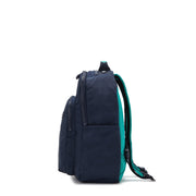 KIPLING-Seoul S-Small Backpack (With Laptop Protection)-Blue Green Bl-I4345-CD7