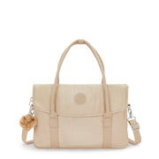 KIPLING Small working bag (with removable shoulderstrap) Female Sparkled Beige Superworker S I4555-5DV