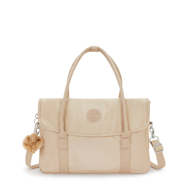 KIPLING Small working bag (with removable shoulderstrap) Female Sparkled Beige Superworker S I4555-5DV