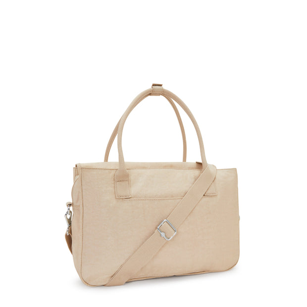 KIPLING Small working bag (with removable shoulderstrap) Female Sparkled Beige Superworker S I4555-5DV