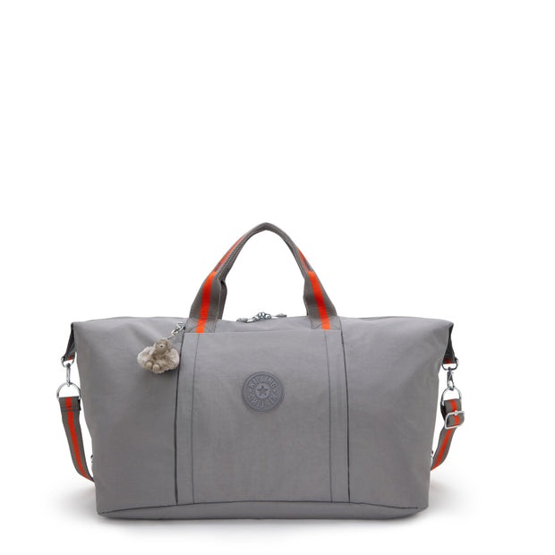 KIPLING Large weekender (with trolley sleeve and removable shoulderstrap) Unisex Inviting Grey Bori I4582-8DH