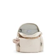 KIPLING-City Zip Mini-Mini Backpack with Adjustable Straps-Beige Pearl-I4697-3KA