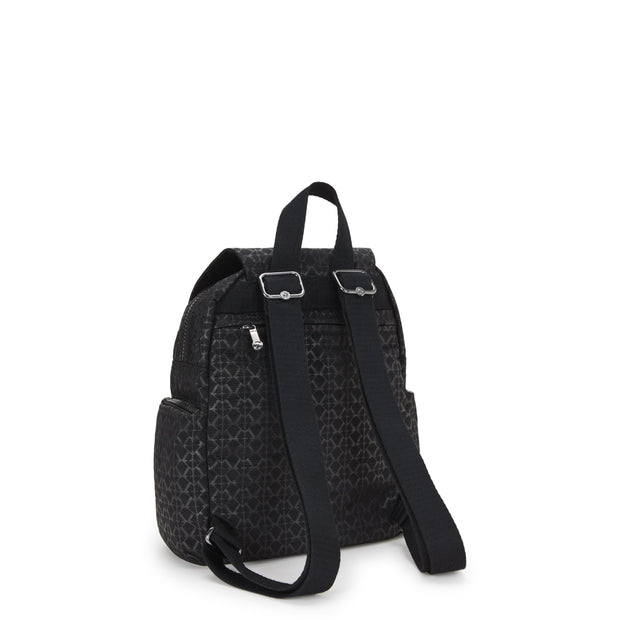 KIPLING-City Zip Mini-Mini Backpack with Adjustable Straps-Signature Emb-I4697-K59