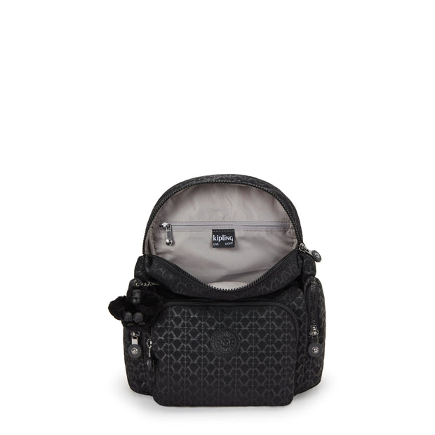 KIPLING-City Zip Mini-Mini Backpack with Adjustable Straps-Signature Emb-I4697-K59