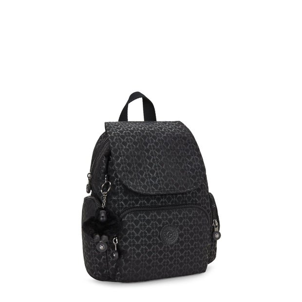 KIPLING-City Zip Mini-Mini Backpack with Adjustable Straps-Signature Emb-I4697-K59