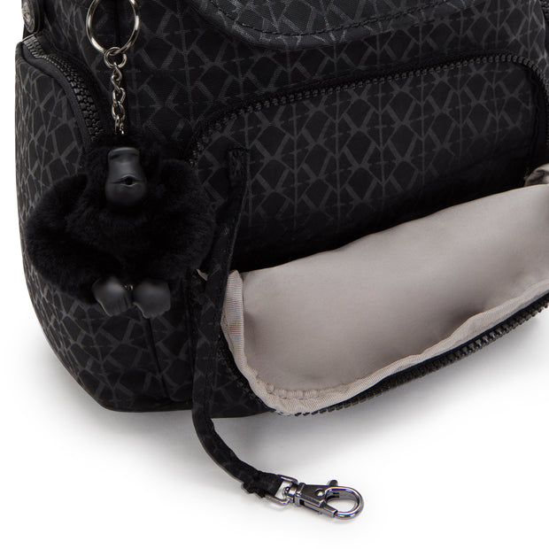 KIPLING-City Zip Mini-Mini Backpack with Adjustable Straps-Signature Emb-I4697-K59