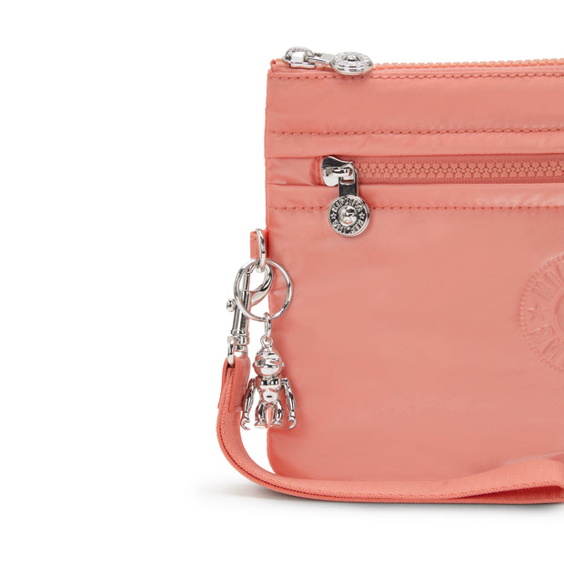 KIPLING-Fancy-Large Flat Pouch (with wristlet)-Peach Glam-I4806-S7W