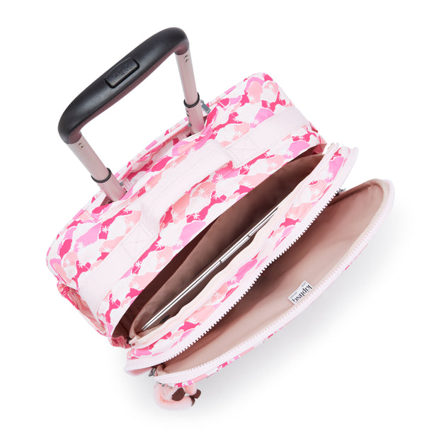 KIPLING Large wheeled bag Female Pink Palm New Storia I4847-1BV