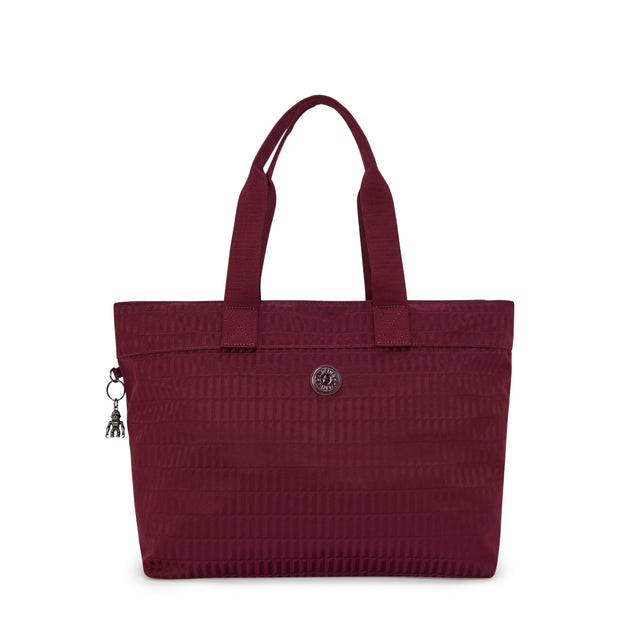 KIPLING Large Tote Female Maroon Tile Jq Colissa Up I4895-9HX