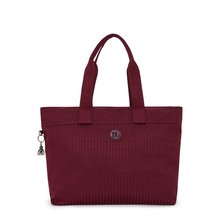 KIPLING Large Tote Female Maroon Tile Jq Colissa Up I4895-9HX