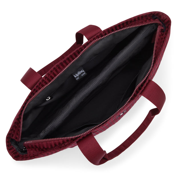 KIPLING Large Tote Female Maroon Tile Jq Colissa Up I4895-9HX