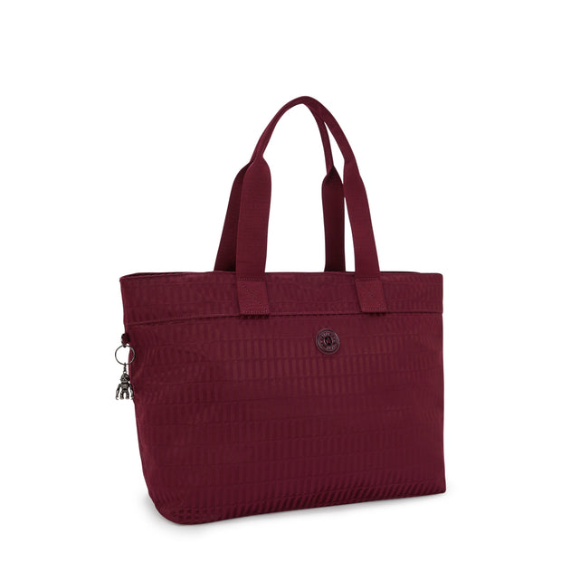 KIPLING Large Tote Female Maroon Tile Jq Colissa Up I4895-9HX