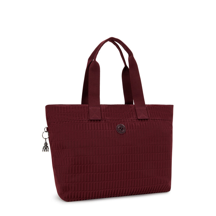KIPLING Large Tote Female Maroon Tile Jq Colissa Up I4895-9HX