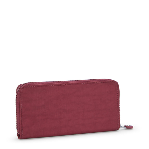 KIPLING Large wallet Female Lounge Wine Money World I5411-5FW