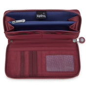 KIPLING Large wallet Female Lounge Wine Money World I5411-5FW