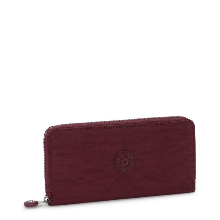 KIPLING Large wallet Female Lounge Wine Money World I5411-5FW