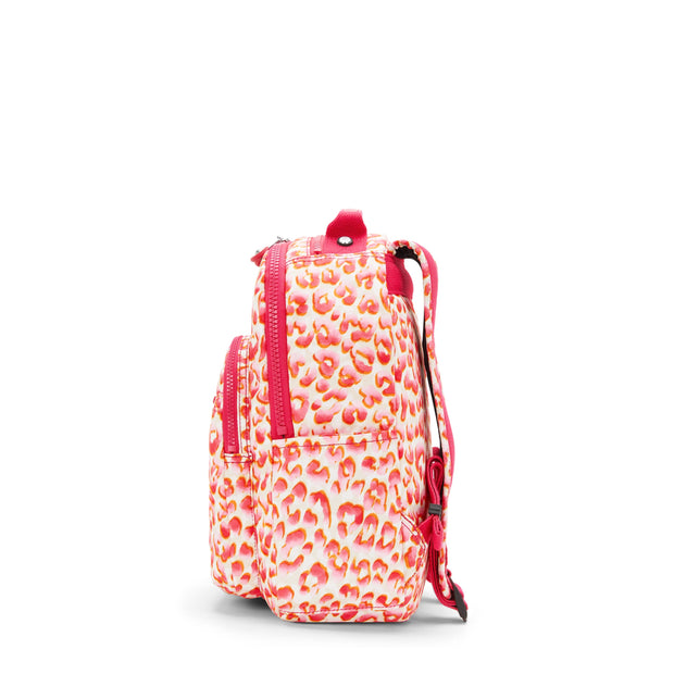 KIPLING-Seoul S-Small Backpack (With Laptop Protection)-Latin Cheetah-I5611-6LX