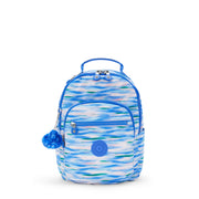 KIPLING-Seoul S-Small Backpack (With Laptop Protection)-Diluted Blue-I5611-TX9