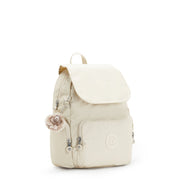 KIPLING-City Zip S-Small Backpack with Adjustable Straps-Beige Pearl-I5634-3KA