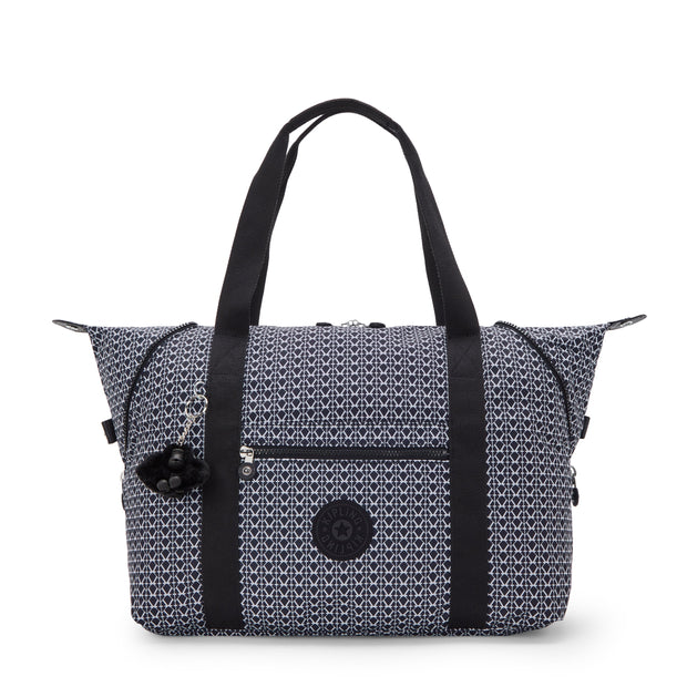 KIPLING-Art M-Large Tote-Signature Print-I6004-DD2