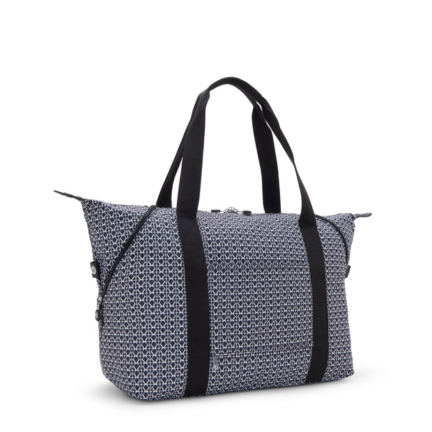 KIPLING-Art M-Large Tote-Signature Print-I6004-DD2