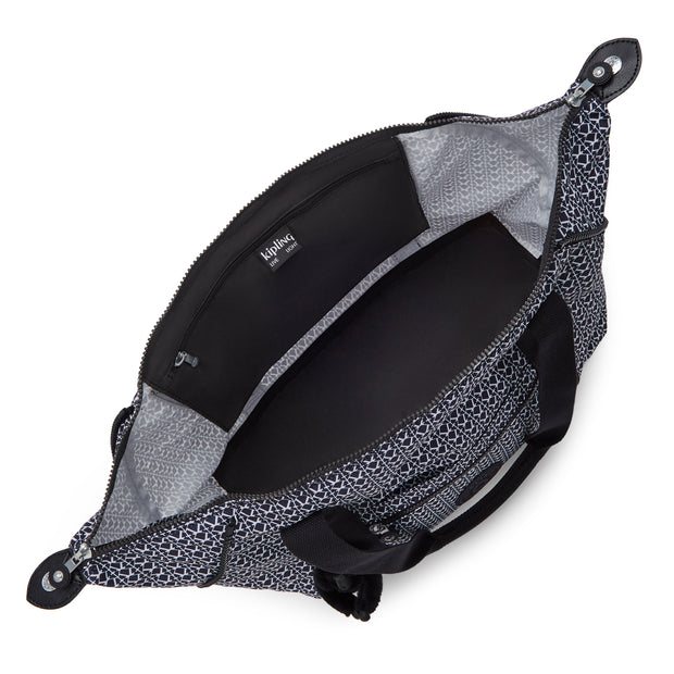 KIPLING-Art M-Large Tote-Signature Print-I6004-DD2