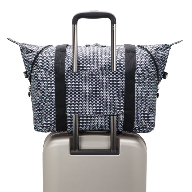 KIPLING-Art M-Large Tote-Signature Print-I6004-DD2