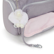 KIPLING-City Zip Mini-Mini Backpack with Adjustable Straps-Tender Grey-I6046-1FB