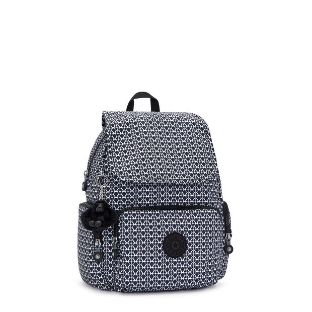 KIPLING-City Zip S-Small Backpack with Adjustable Straps-Signature Print-I6345-DD2