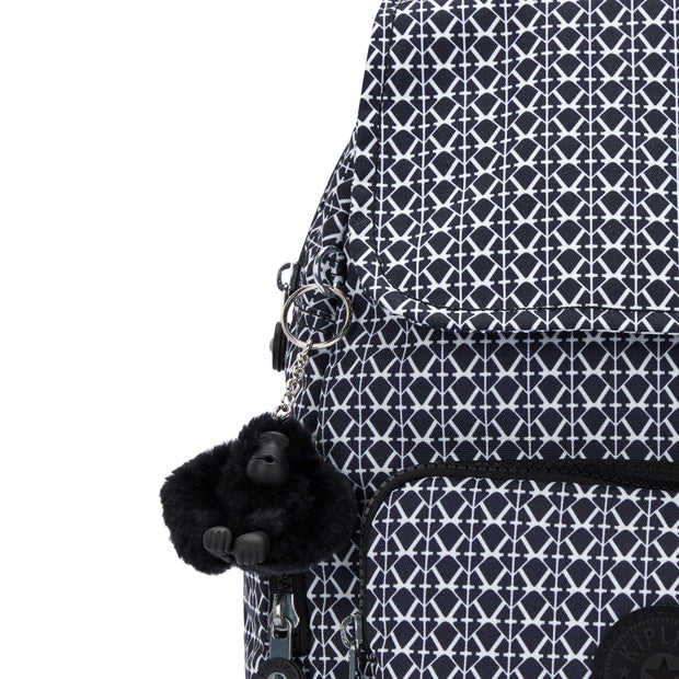 KIPLING-City Zip S-Small Backpack with Adjustable Straps-Signature Print-I6345-DD2