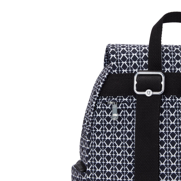KIPLING-City Zip S-Small Backpack with Adjustable Straps-Signature Print-I6345-DD2