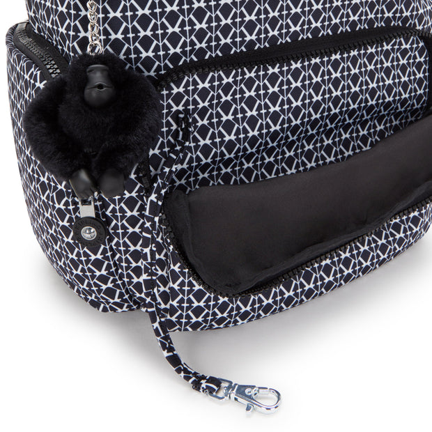 KIPLING-City Zip S-Small Backpack with Adjustable Straps-Signature Print-I6345-DD2