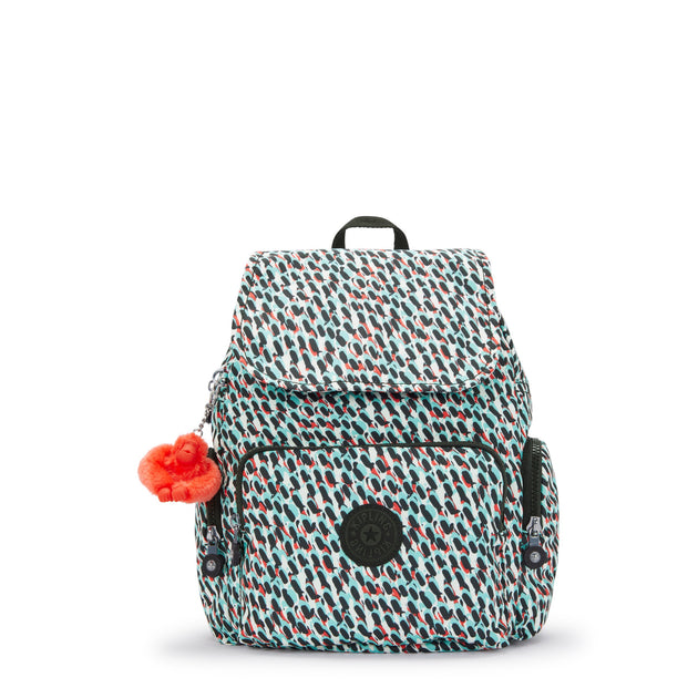KIPLING Small Backpack with Adjustable Straps Female Abstract Print Ci ...