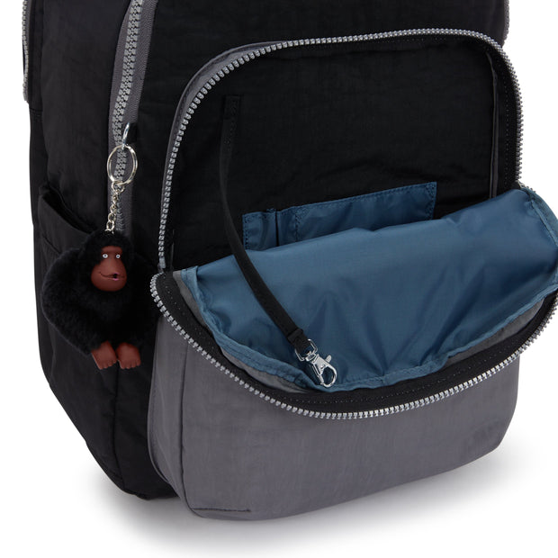 KIPLING Large backpack (with laptop compartment) Unisex Space Black Bl Seoul College Extra I6350-2GX