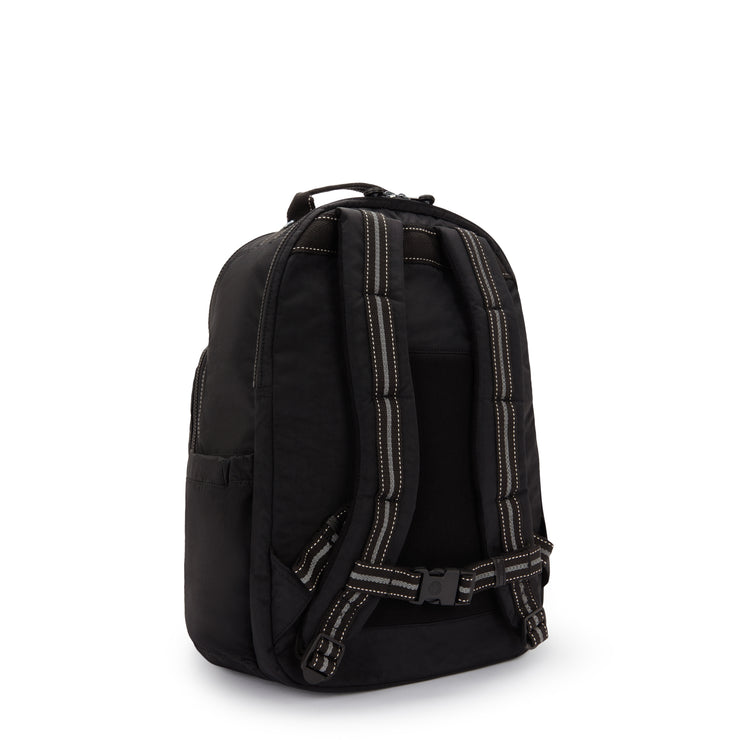 KIPLING Large backpack (with laptop compartment) Unisex True Black Seoul College Extra I6350-J99