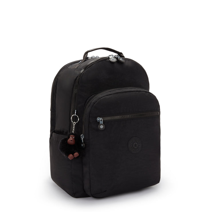 KIPLING Large backpack (with laptop compartment) Unisex True Black Seoul College Extra I6350-J99