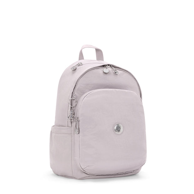 KIPLING-Delia-Medium Backpack-Gleam Silver-I6371-K6G