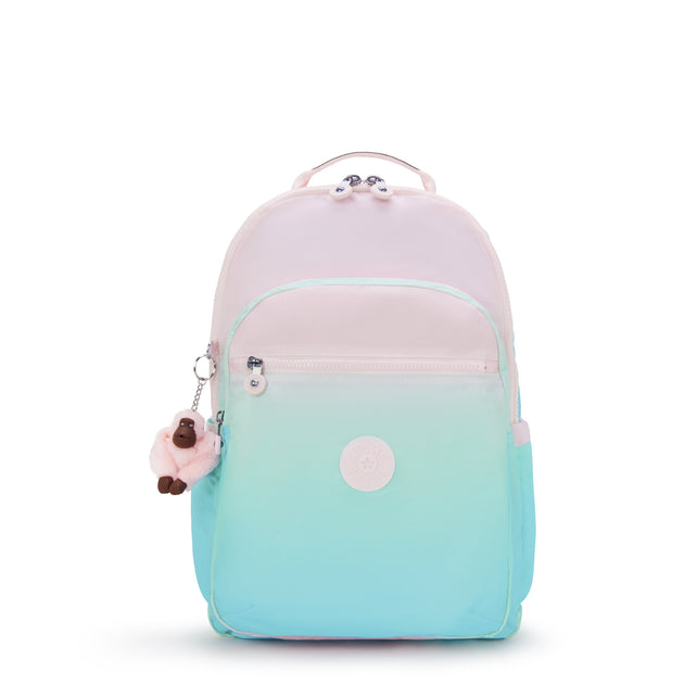 KIPLING Large backpack (with laptop compartment) Female Gradient Sea S ...