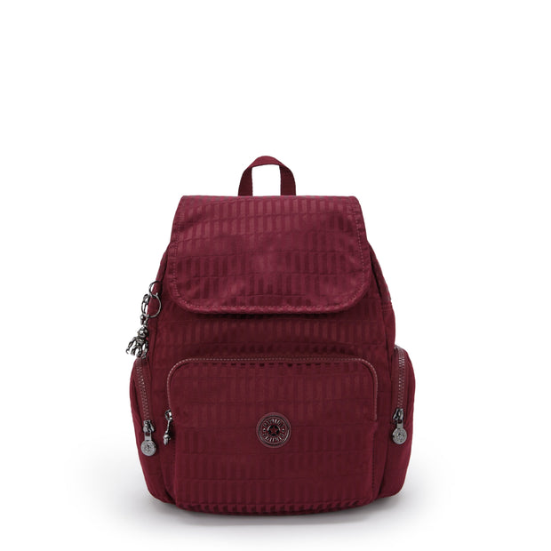KIPLING Small backpack Female Maroon Tile Jq City Zip S I6749-9HX