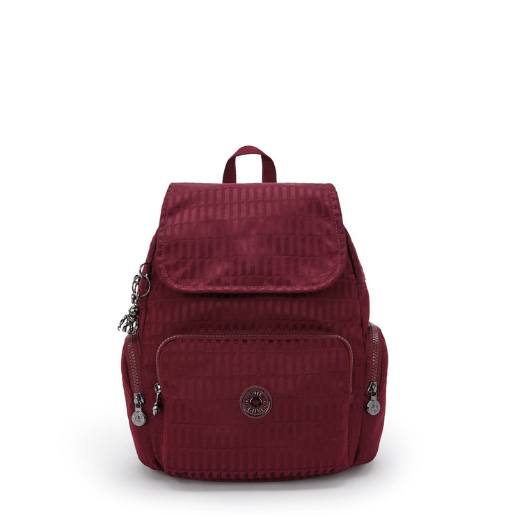 KIPLING Small backpack Female Maroon Tile Jq City Zip S I6749-9HX