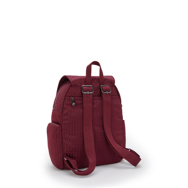 KIPLING Small backpack Female Maroon Tile Jq City Zip S I6749-9HX